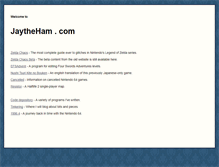 Tablet Screenshot of jaytheham.com